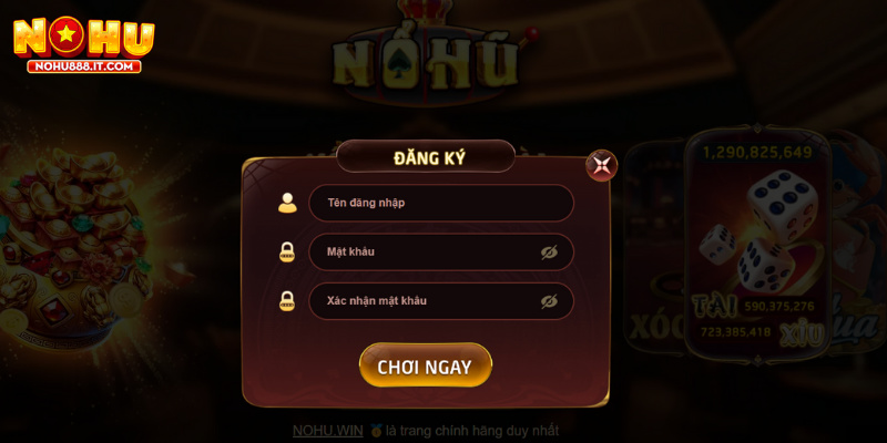 Hãy chắc chắn điền đúng thông tin cá nhân khi Đăng ký NOHU888